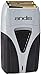 Andis Styling Profoil Plus Shaver TS-2, Pro Foil Lithium Titanium Foil Shaver, Cord/Cordless, Cordless Smooth Shaving with Charger, Grey and Black