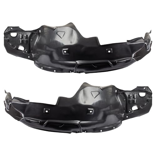 Image of TRQ Front Driver and Passenger Side Inner Fender Liner Set Compatible with 2013-2015 Acura ILX