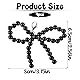 Piriuuo 4 Stück Perlen Schleifen Schuhanhänger Für Sneakers Schuhclips Damen Shoe Buckles DIY Schnürsenkel Anhänger Schuhzubehör für Turnschuhe Elegante Schuhe, Perlenkette für Frauen, Schwarze, Weiße