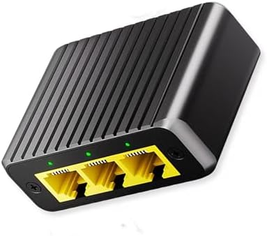 Gigabit Ethernet Splitter, 1000Mbps High Speed Hub for Home Offices Dorm - 5