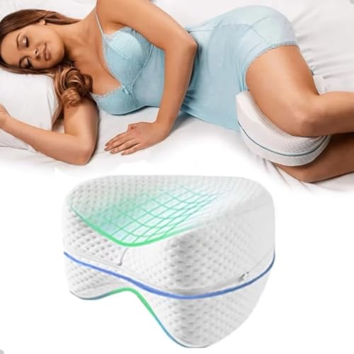 Almofada Travesseiro Ortopédico para Pernas, Alivia Dores No Corpo Lombar, Articulações, Joelhos e G