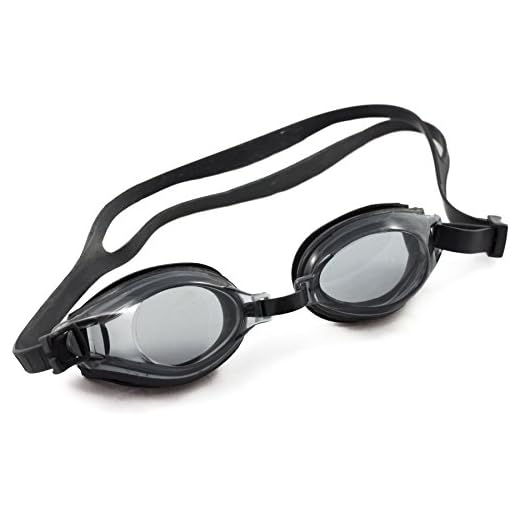 Gator Optische Schwimmbrille für Erwachsene mit getönten Gläsern, Korrekturglas je Auge sowie Brillenfarbe frei wählbar