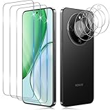 [Double Protection] - Spécialement conçu pour Honor Magic 8 Lite/Magic8 Lite. Comprend 3 pièces verres trempés et 3 pièces protecteurs de caméra arrière pour , Kit Outil d'Installation, double protection de votre précieux écran et objectif arrière, ne convient pas aux autres modèles ; veuillez confirmer soigneusement le modèle avant d'acheter