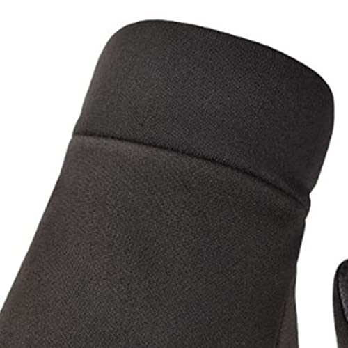 Luvas Quentes de Inverno, Luvas de Inverno Masculinas de Neoprene Escovado Pretas para Clima Frio (M