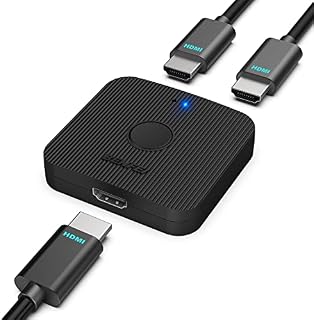 BENFEI HDMI Switch, 4K HDMI Switcher 2 Input 1 Output, 1 Input 2 Output, Supports 4K 3D HD 1080P Compatible for Firestick, Xbox PS4 Roku HDTV
