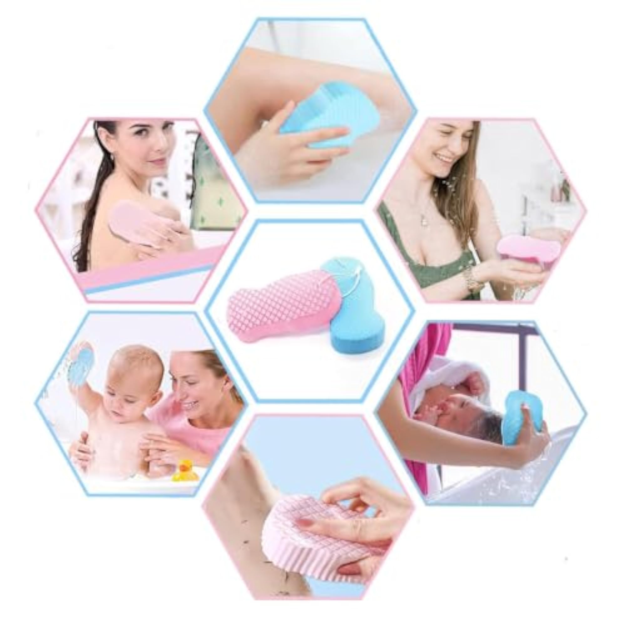 Soft Bath Sponge for Gentle Exfoliation