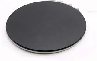 Plastic Round Plate Load Board for Biological Stereo Microscope - 120mm x 95mm x 60mm & Black(60mm Diameter)