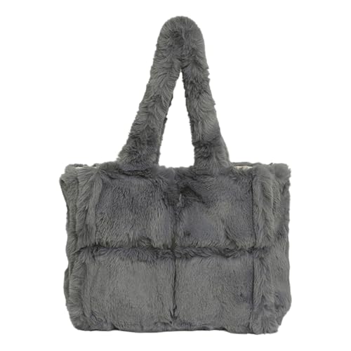 Sac en peluche grande capacité pour femme : cabas souple pour les sorties