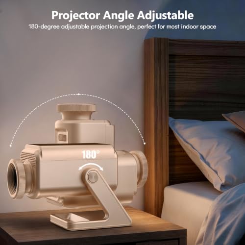 Image of Rossetta 3D Projector with 60 Scenes, Galaxy Star Projector for Room Decor | Bluetooth Speaker, 1H /2H Timer & Remote, Night Light for Bedroom, Party, Christmas & Birthday Gifts for Adults, Girls, Boys