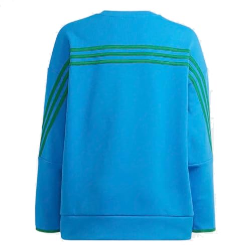 adidas Kids Youth Sportswear x Classic LEGO Sweatshirt, Bright Blue/Core Green2