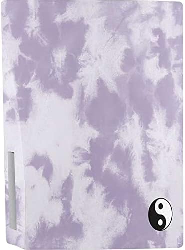Skinit Decal Gaming Skin Compatible with PS5 Console - Purple and White Tie Dye Design