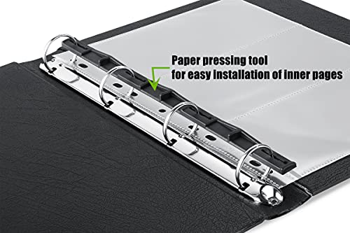 Mudor 4 Ring Classic Binder ,Empty Binder Albums Stockbook For Stamps, Documents, Coins, Bank Notes Classic Binder (Green) #TOP1