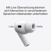 Apple AirPods Pro 3 Kabellose In‑Ear Kopfhörer, Aktive Geräuschunterdrückung, Herzfrequenzmessung, Hörgerätefunktion, Bluetooth Kopfhörer, 3D Audio, Hi‑Fi Sound, Laden über USB‑C – Ansicht 5