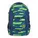 Produktbild coocazoo Schulrucksack Joker, Lime Stripe, blau-grün, ergonomischer & anpassbarer Tornister, höhen- & größenverstellbar, mit Brustgurt & Hüftgurt, ab der 3. Klasse