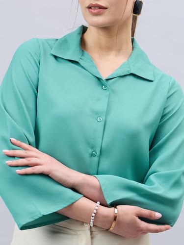 Image of Style Quotient Women Solid Regular Fit Shirt