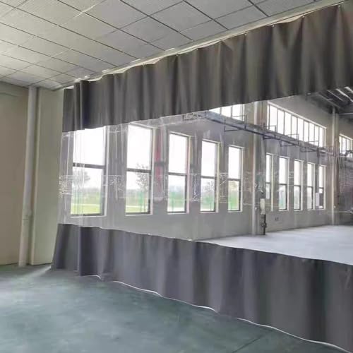 Paneles de lona transparente impermeable para proteger tu pérgola o cochera del viento 2