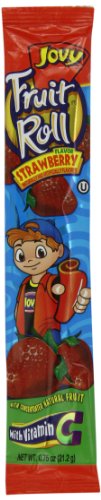 Jovy Fruit Roll, Strawberry, 0.75 Ounce (Pack of 48)