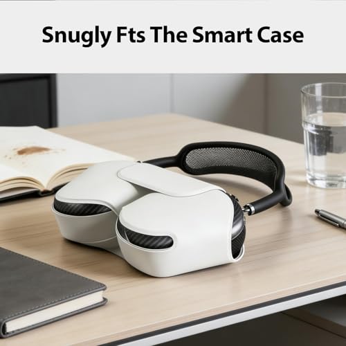 Coque AirPods Max premium MOLOPPO en véritable finition carbone mat