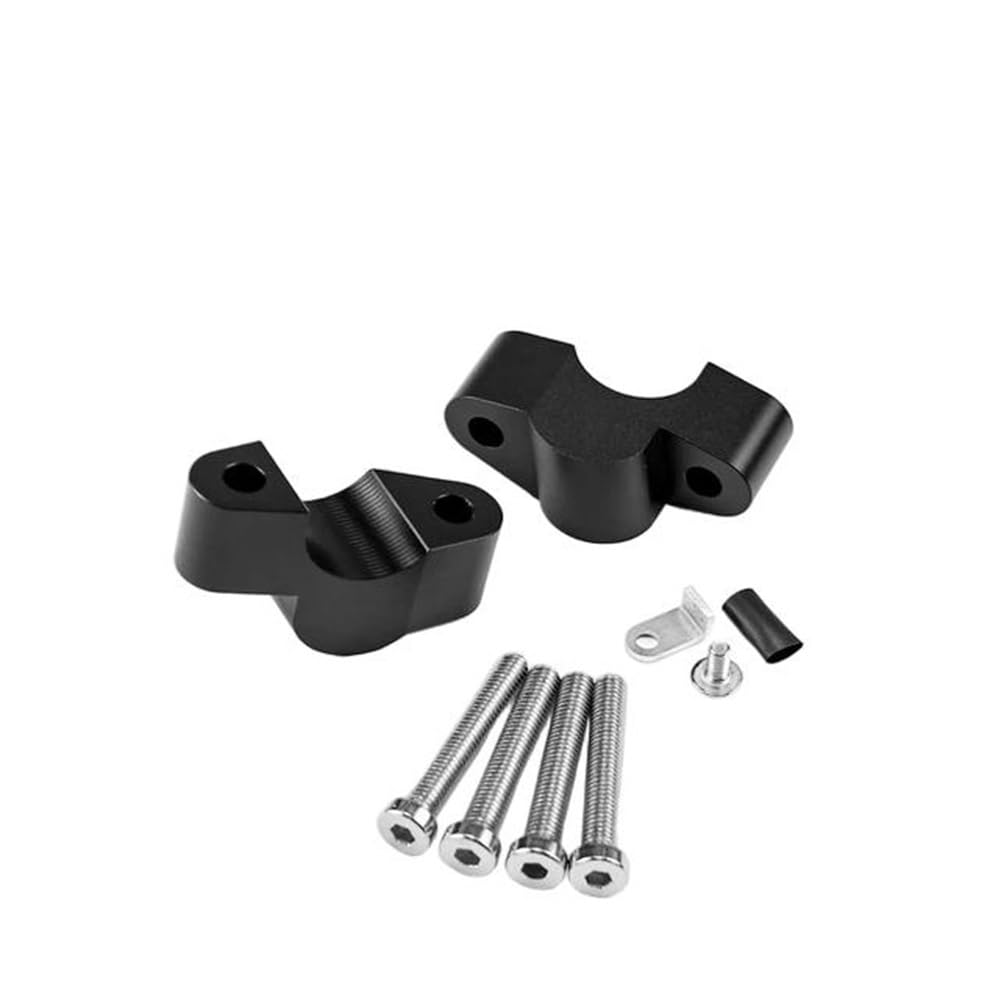 Guidon trop bas sur Ducati Desert X ? Rehausse de guidon 25mm noire pour moto