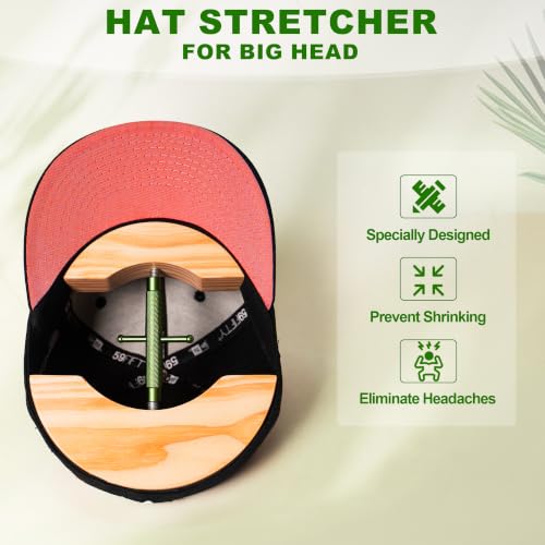 Image of Hat Stretcher for Baseball Caps, Fitted Hats Size 7 to 8 3 /4