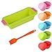 Brotbackform Silikon, Brotform , Silikonbackform, Brotform Silikon, Antihaftbeschichtet, Kastenform 30 cm für DIY Toast, Kuchen, Brot, Kuchen (Grün)