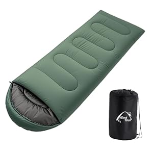 Wind Tour 3 Season Lightweight Waterproof Sleeping Bag Indoor & Outdoor for Hiking Backpacking Camping Traveling
