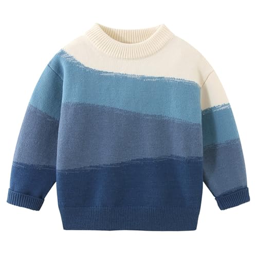 Boys Girls Cotton Sweater Autumn Winter Soft Warm Bottoming Pullover Kids Long Sleeve Crewneck School Uniform