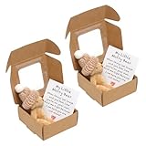 【Messagers silencieux de gentillesse】Si vous ne pouvez pas être présent en personne, laissez ces ours en peluche devenir vos messagers chaleureux. Cette poupée exquise transmet avec élégance vos pensées et votre affection, ce qui en fait un cadeau idéal pour les personnes importantes dans votre vie.