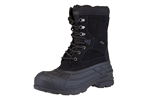 Kamik Men's Nation Plus Snow Boot, Black, 12.5 M US