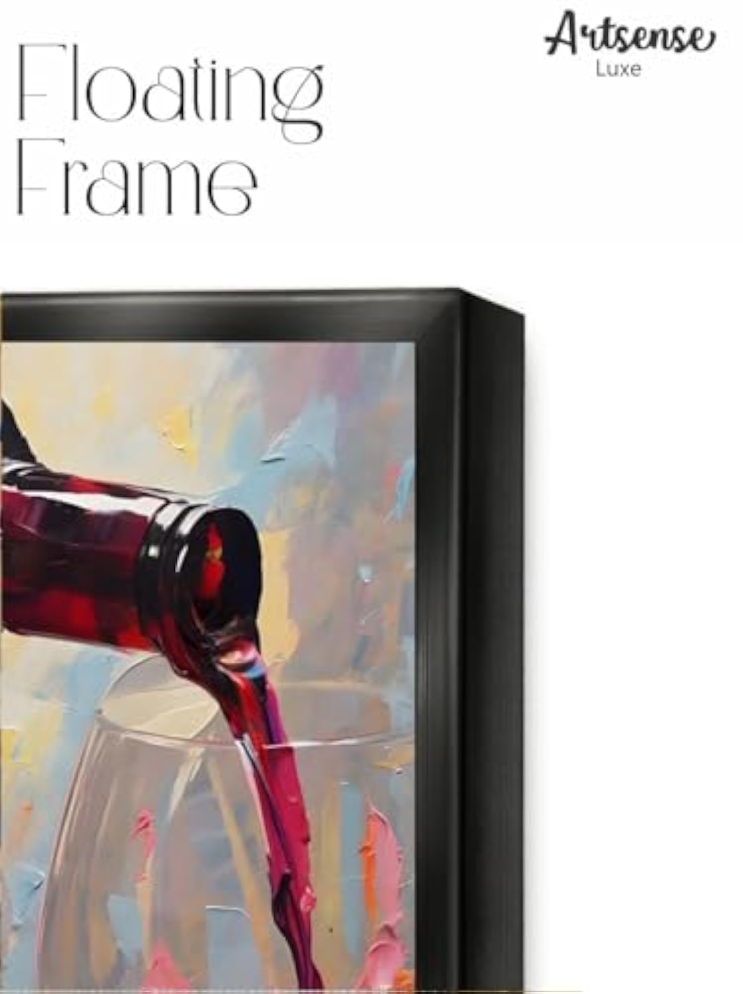 Wine Pour Canvas Wall Art, 20x30 Inch