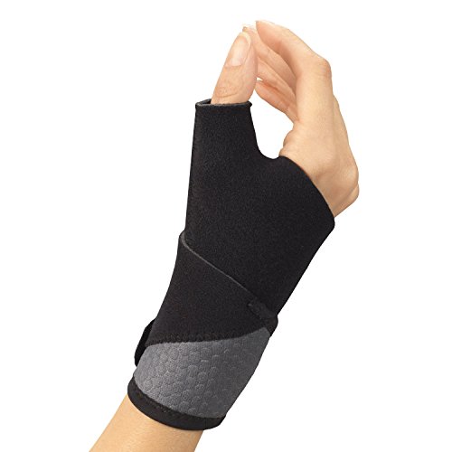 Champion Wrist-Thumb Support, Universal Fit, Airmesh Fabric, Black,