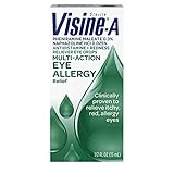 Visine-A Allergy Eye Relief Antihistamine and Redness Reliever Eye Drops, 0.5 Fluid Ounce