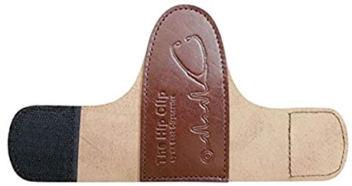 The Hipclip – Handmade Leather Stethoscope Holder (Brown) Full Grain Leather #TOP2