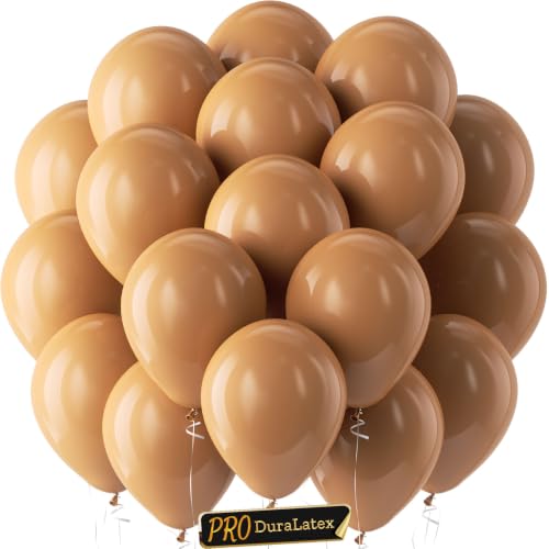 Image of Bezente Pro Duralatex Tan Extra-Thick Balloons 120 Pack 10 inch