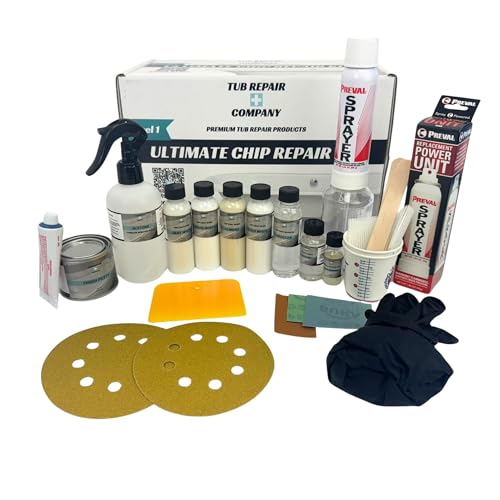 Tub Repair Kit with Color Match, Strong Fiberglass Repair kit, Seamless Small Repairs to Holes Cracks and Chips