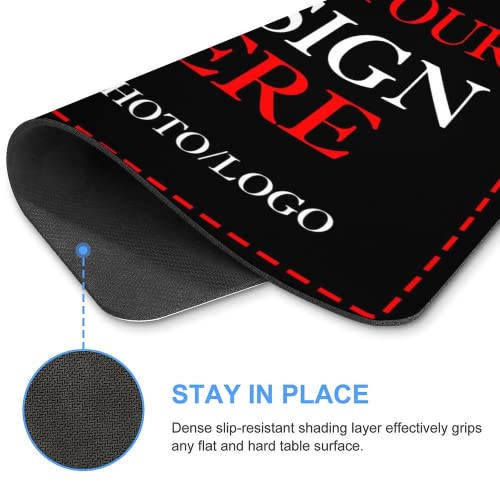 Custom Mouse Pads, Personalized Photo/Logo/Image Non-Slip Mouse Pad, Office Supplies &amp; Gaming Computer Desk Accessories Square Shape Mice Pad – Customize Your Own Gaming Mousepad – 12 Colors