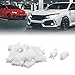 uxcell 20Pcs White Car Instrument Panel Dashboard Plastic Retainer Clip