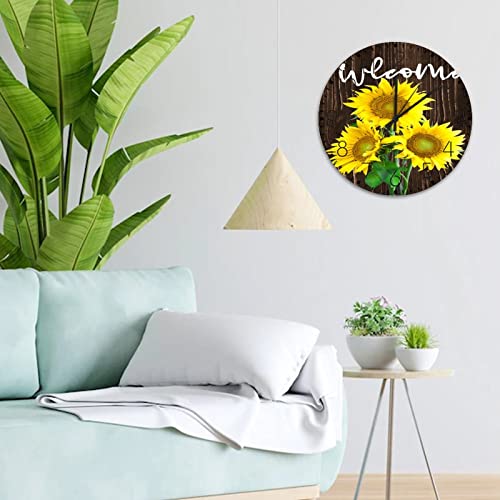 Horloges décoratives en bois double face au design rustique chic - 5