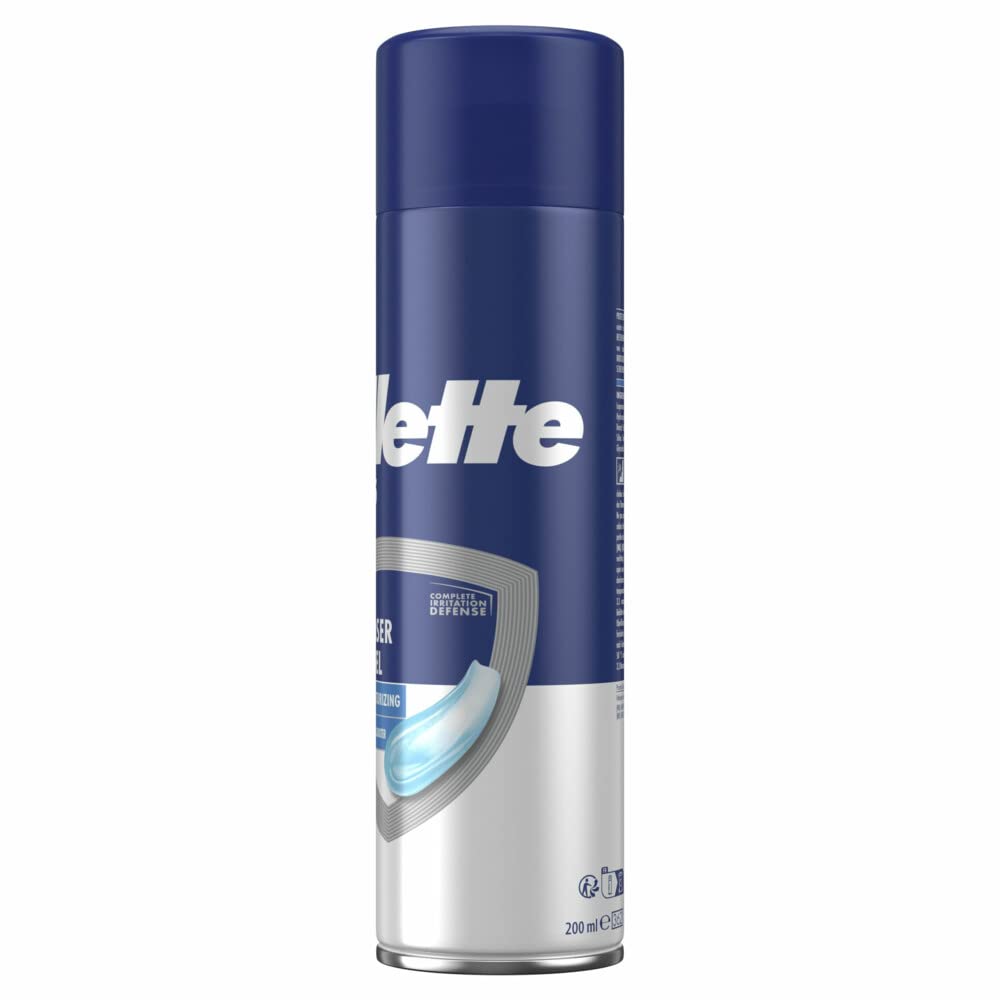 Gillette Series Rasiergel, feuchtigkeitsspendend, mit Kakaobutter, vollständiger Schutz gegen Reizungen, schützt vor Schnitten, Verbrennungen, Rötungen und Zerren, 200 ml
