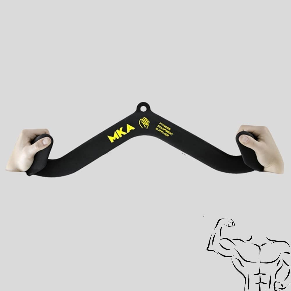 V Form Rudergriff Pull-Down Griffe rutschfeste Gerade Stange Kabelzuggriff LAT Pull Down Bar Fitness Riemenscheibe Kabelzubehör