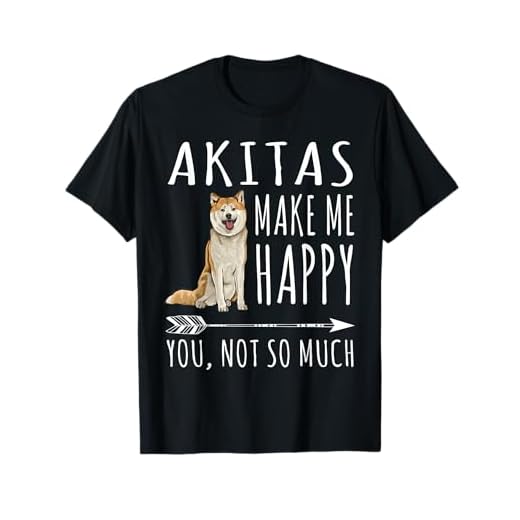 Los Perros Me Hacen Feliz Akita Inu Camiseta