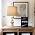 BOBOMOMO Resin 20.5" Farmhouse Lamps for Bedrooms Retro Side Table Lamps Bedside Lamp for Side Nightstand Living Room,Suitable for Decorating Small Areas?1 Pack?