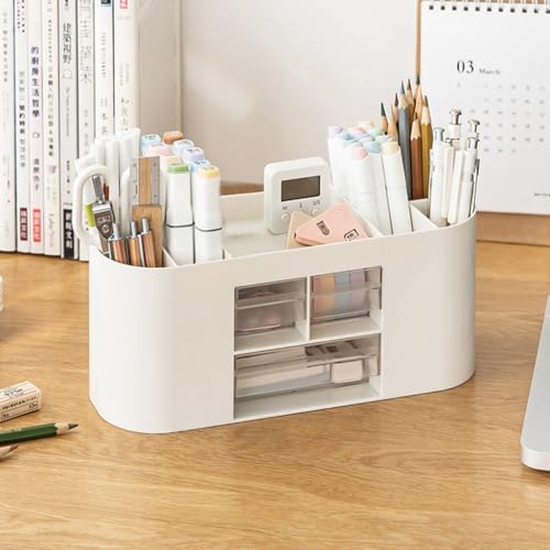 Organisateur de cosmétiques et porte-stylos à compartiments modulables