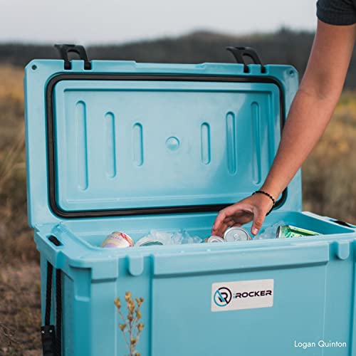 iROCKER 45L Roto-Molded Cooler, Heavy Duty Ice Box Equipped with Quick Drain Water Release Valve, 26" x W 15" x H 16" - Image 7
