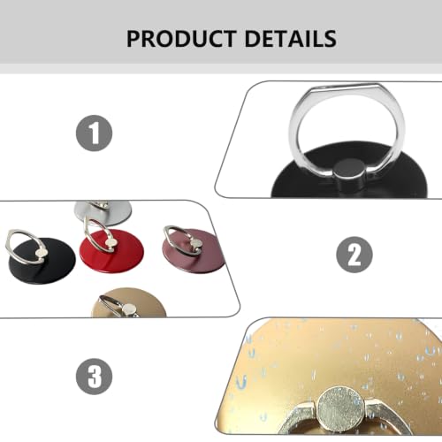 Image of 10 Pcs Mobile Ring Holder Phone Gripper Holders, Phone Holder for Hand | 5 Color Golden /Rose Gold /Silver /Black /Pearl Red, Stick It On The Back Of The Phone, 360Degree Rotation, One-Handed Operation