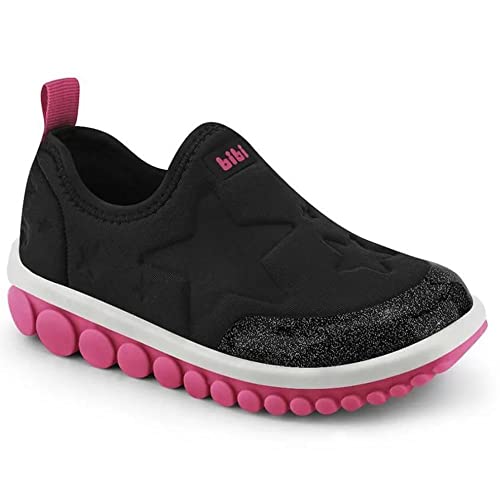 Tênis Infantil Feminino Bibi Roller 2.0 Preto Hot Pink Tamanho:32;Cor:Preto
