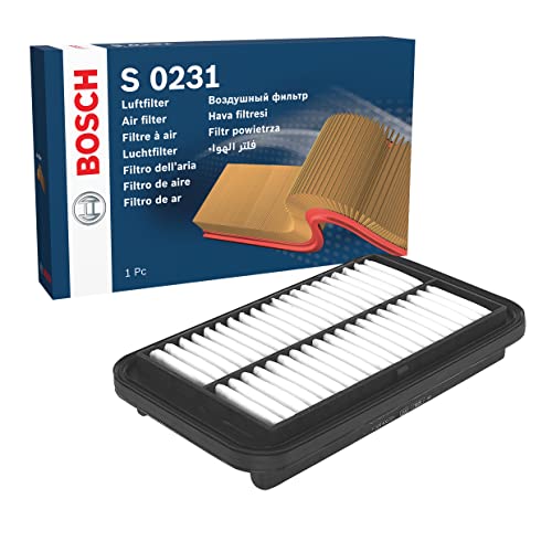 Bosch S0201 Car Air Filter - Separates Particles From The Air Intake - Moisture-resistant Plus High Tensile Strength