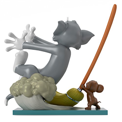 Hallmark Keepsake Christmas Ornament 2018 Year Dated, Tom and Jerry Mouse Cleaning - Thumbnail 3