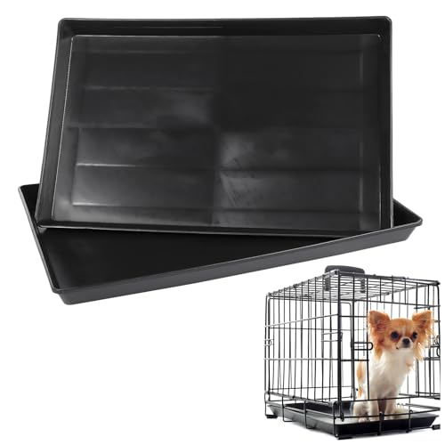 DOITOOL Dog Crate Tray Replacement：2PCS Crate Replacement Tray 17.2 Inch for Pet Cages, Crates, and Kennels for Dogs, Cats, Rabbits, Ferrets, and Critters