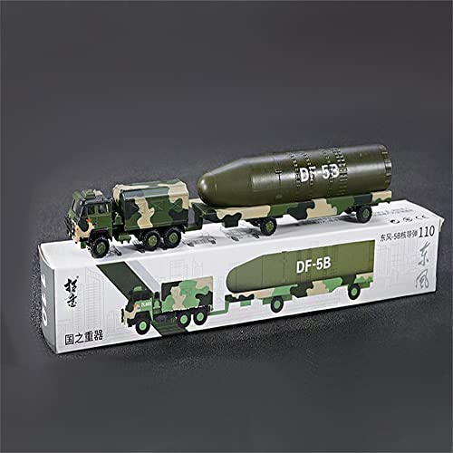 Modelo vehículo misil Dongfeng 5B metal 1:100 miniatura 5
